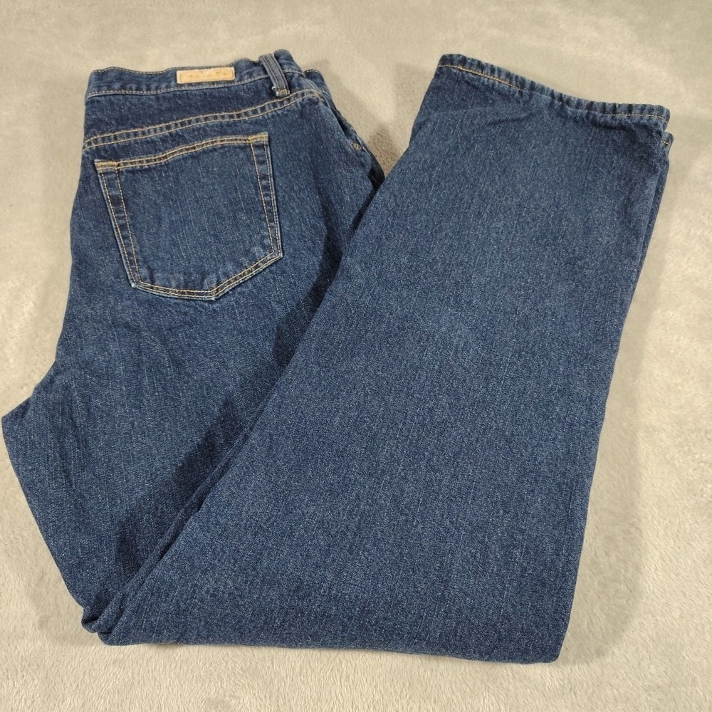 Cabela's Flannel Lined Jeans Ladies 14 Reg 34x31 Hunting Hiking Outdoor Comfort